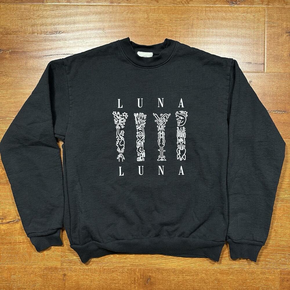 Luna Luna x Keith Haring Crewneck Sweatshirt Men M Black Sweater Art Museum 1987